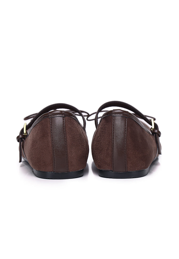 Yeri Square Toe Mary Jane with Bow Ballerina & Flats
