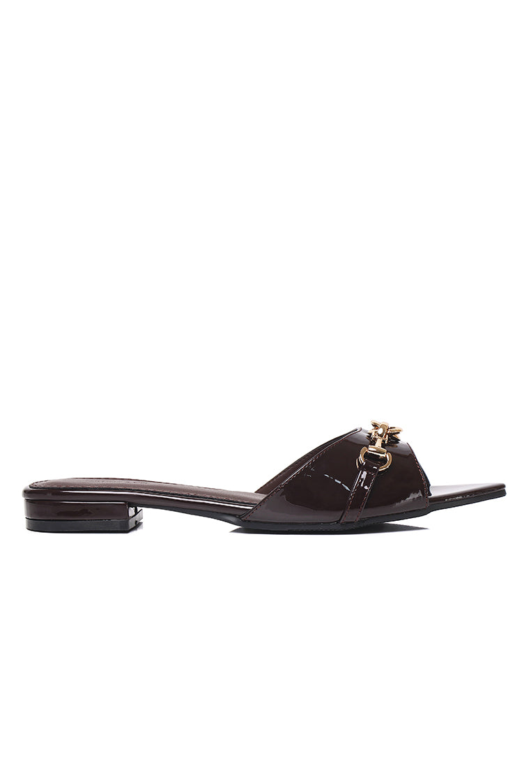 Beatrice Knot Slip Ons Ballerina & Flats (Espresso)