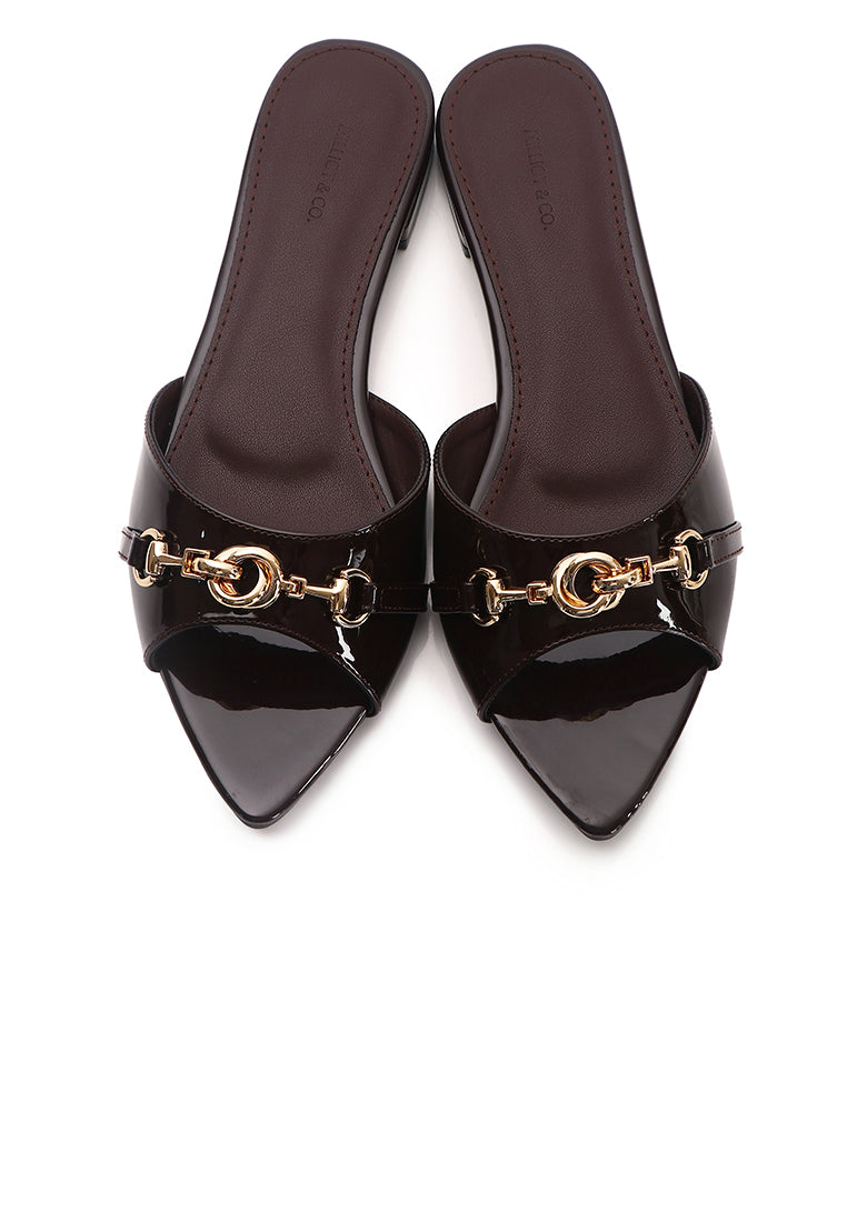 Beatrice Knot Slip Ons Ballerina & Flats (Espresso)