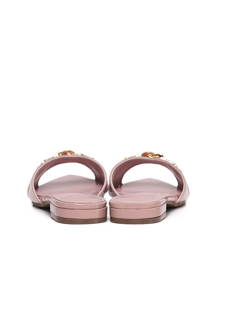 Beatrice Knot Slip Ons Ballerina & Flats (Pink)
