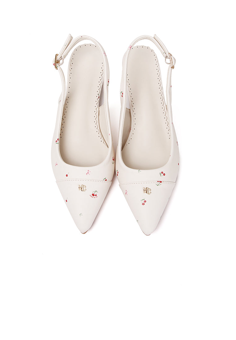 Cherie Knot Printed Flats & Ballerina (Cornsilk)