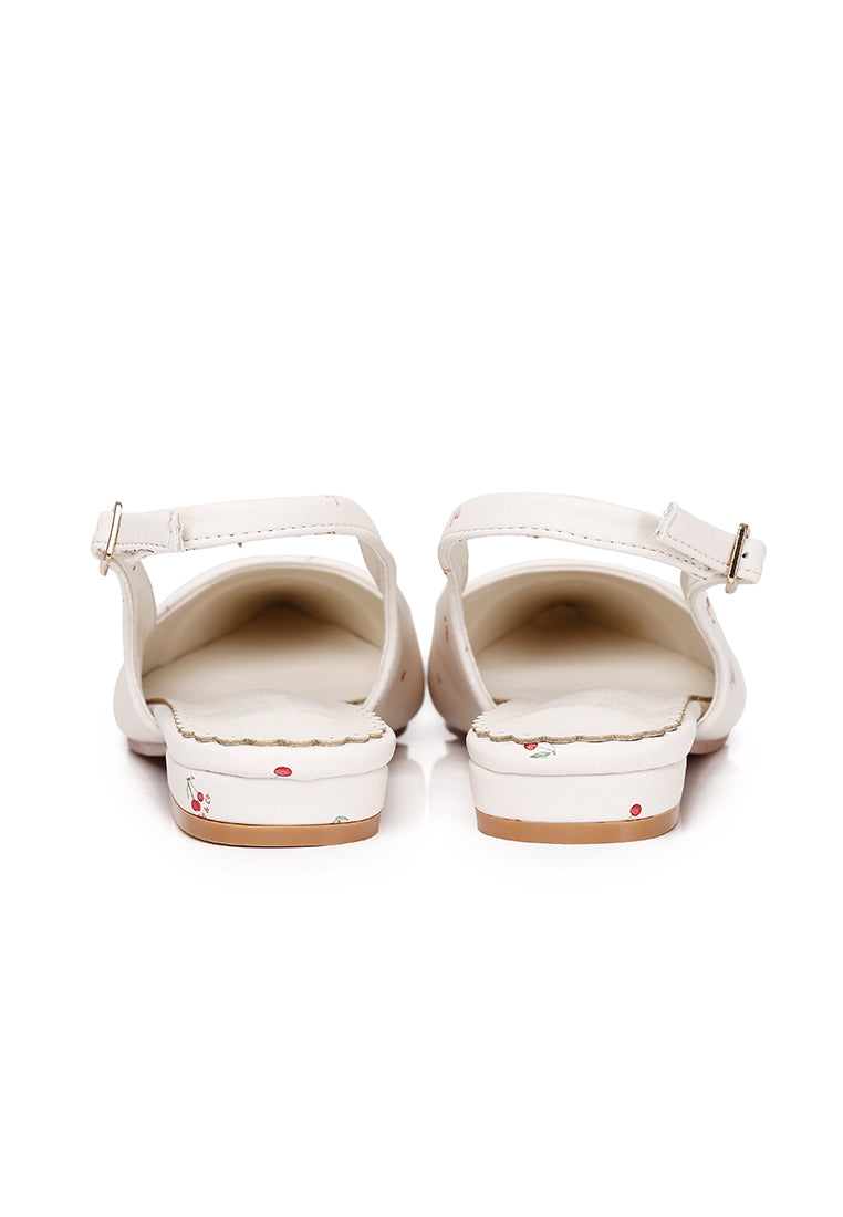 Cherie Knot Printed Flats & Ballerina (Cornsilk)