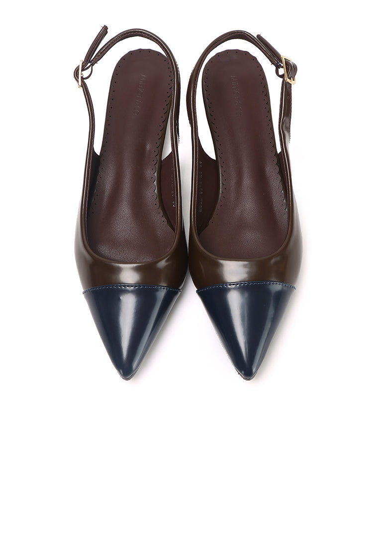 Emilia Two tone Flats & Ballerina (Espresso)