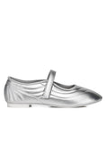 Odelia Padded Mary Janes Flats (Silver)