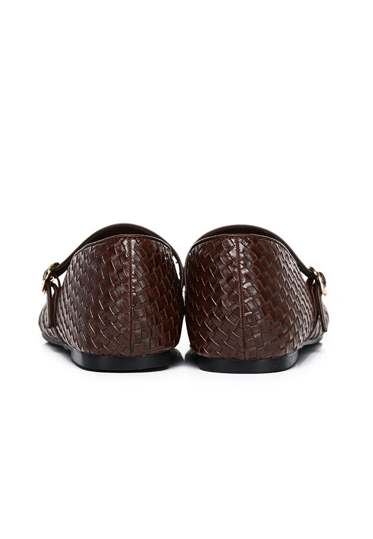 Maya Braided Mary Janes Flats & Ballerina (Espresso)