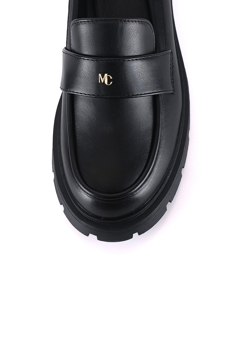 Aliana Platform Loafers (Black)