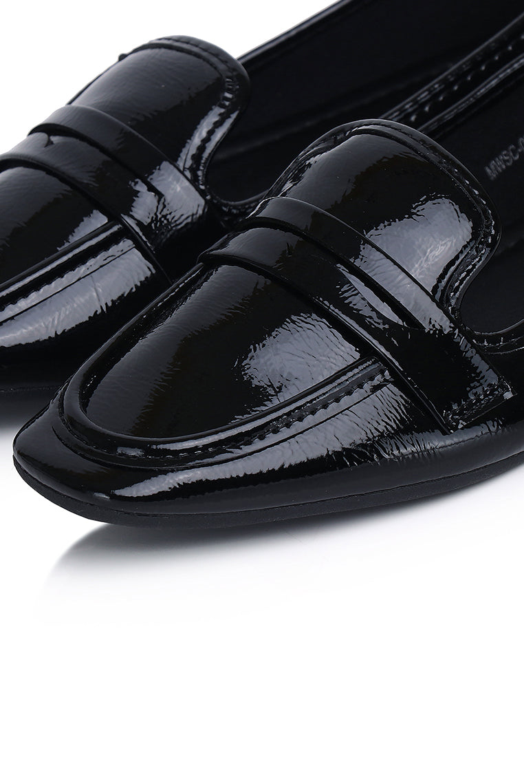 Addison Patent Casual Loafers (Black)