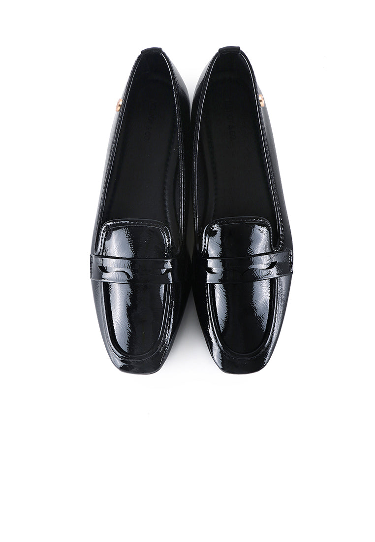 Addison Patent Casual Loafers (Black)