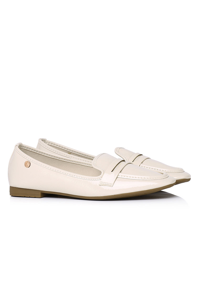 Addison Patent Casual Loafers (White)