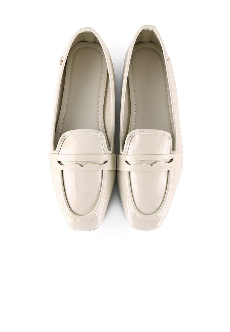 Addison Patent Casual Loafers (White)