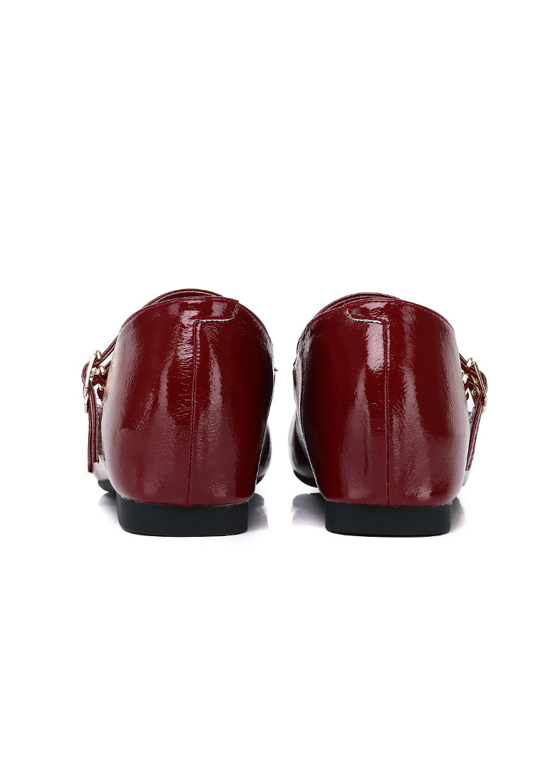 Eleanor Mary Jane Wedges (Dark Red)