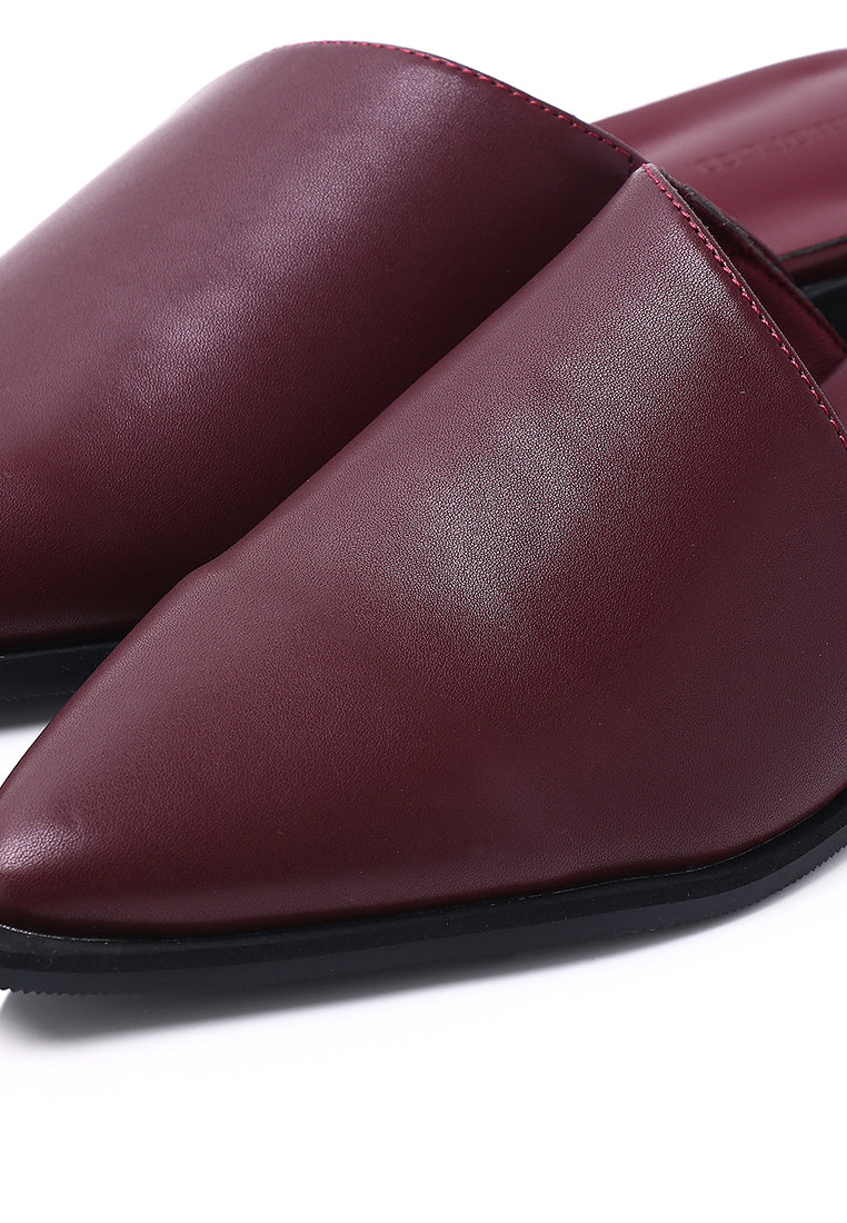 Aira Slip On Sandals (Maroon)