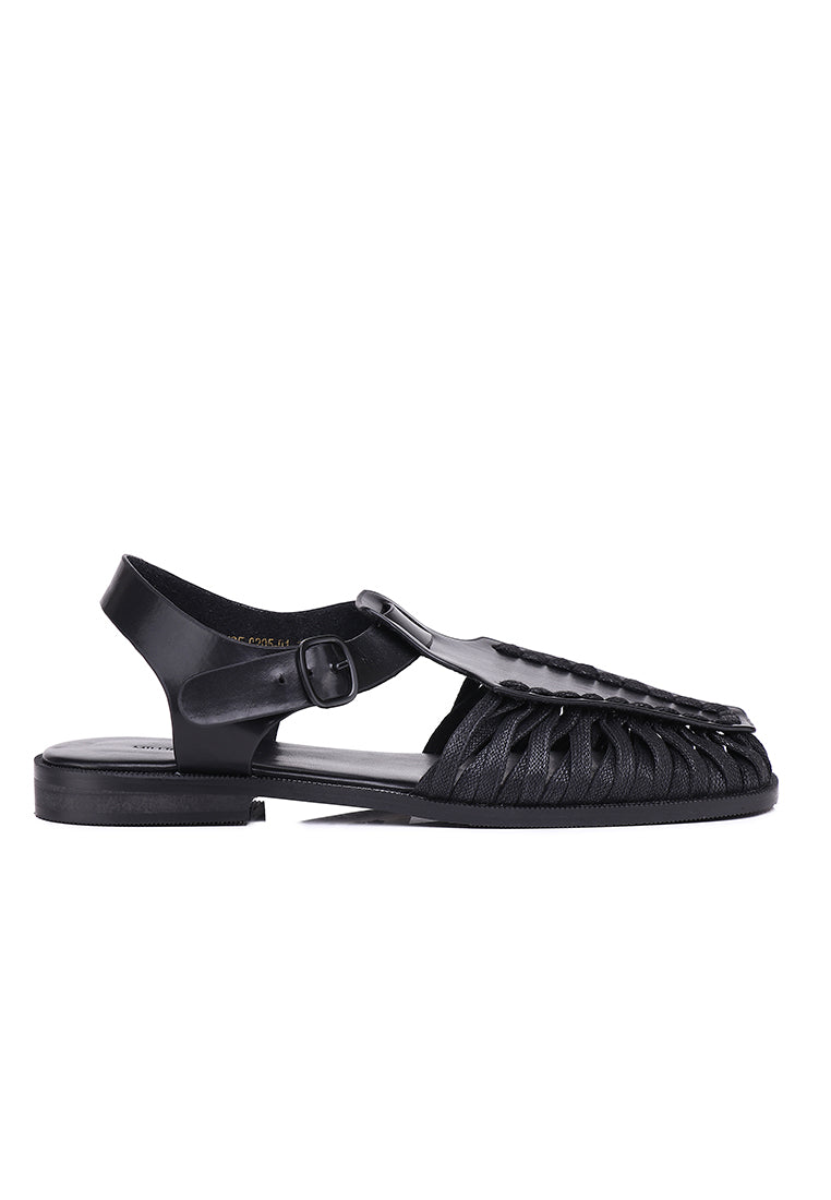 Hazel Fisherman Sandals (Black)