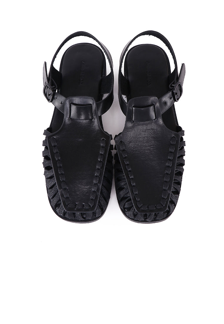 Hazel Fisherman Sandals (Black)