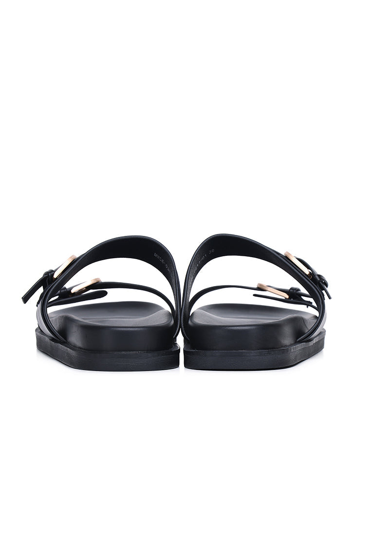 Nova Double Strap Sandals (Black)