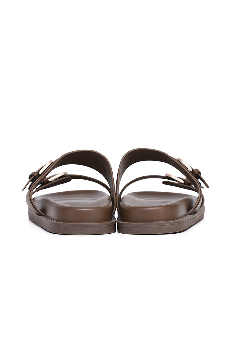 Nova Double Strap Sandals (Brown)