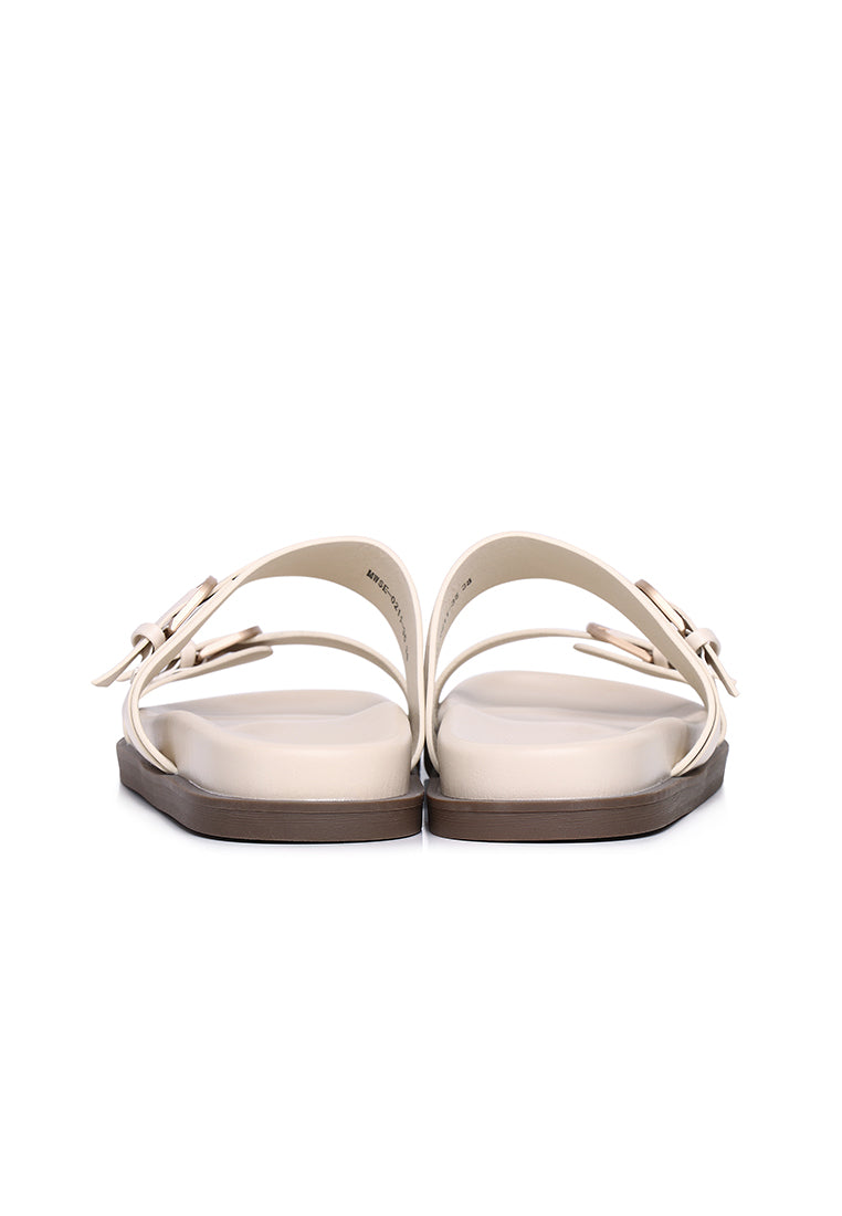 Nova Double Strap Sandals (Beige)