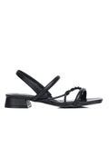 Aamina Strappy Sandals (Black)