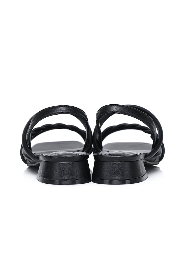 Aamina Strappy Sandals (Black)