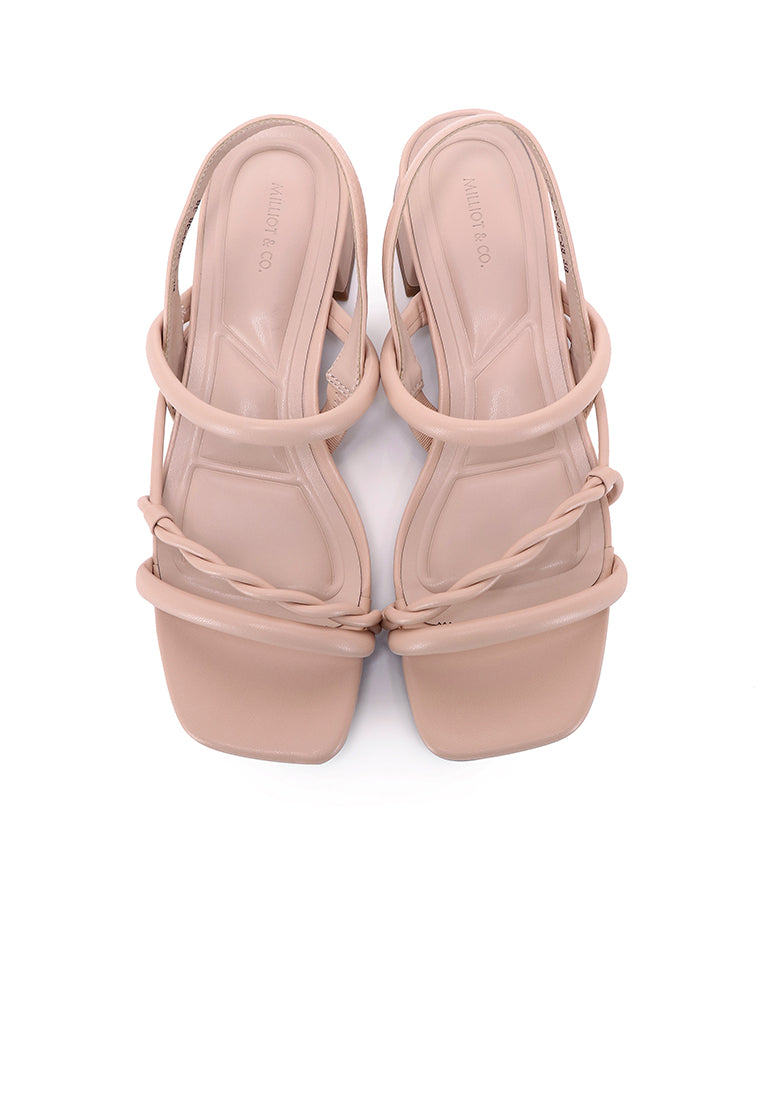 Aamina Strappy Sandals (Nude)