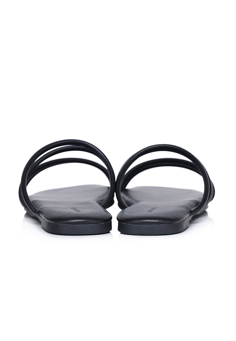 Delima Strappy Sandals (Black)