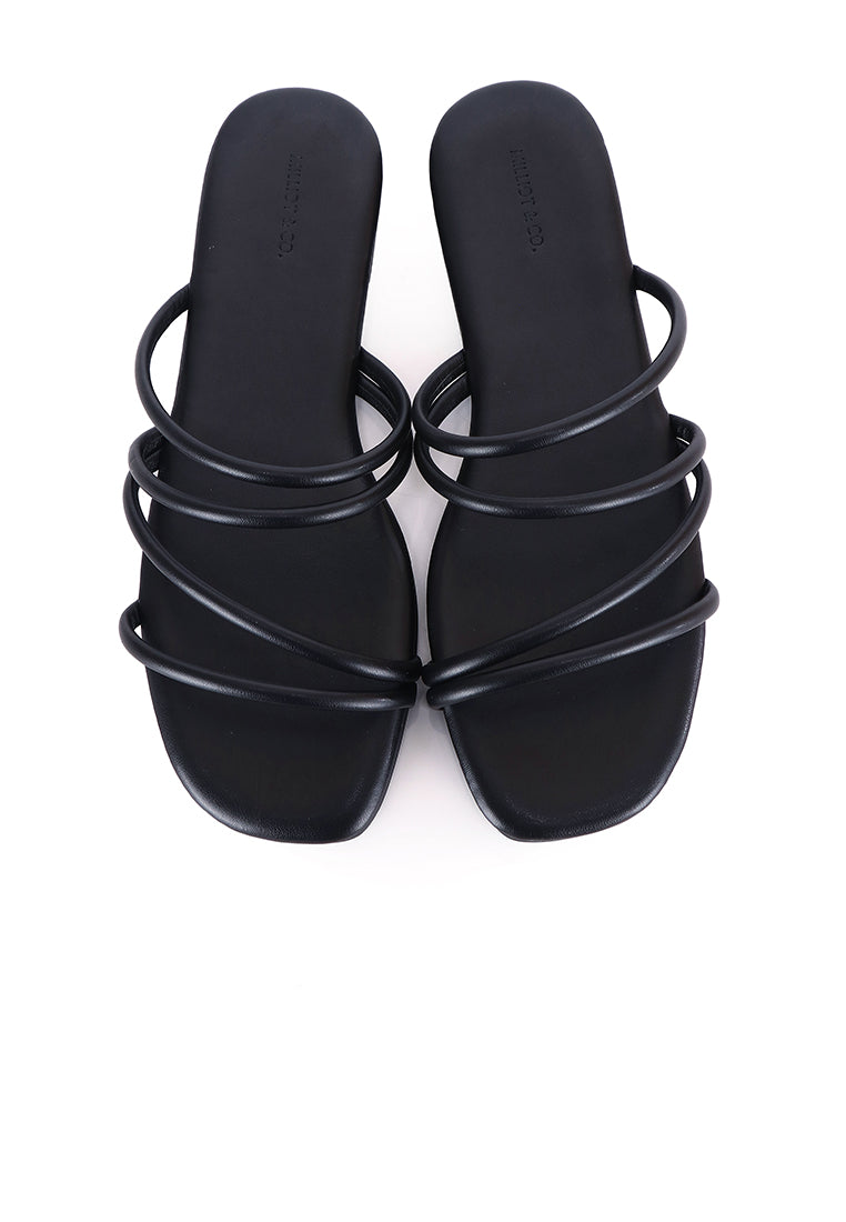 Delima Strappy Sandals (Black)