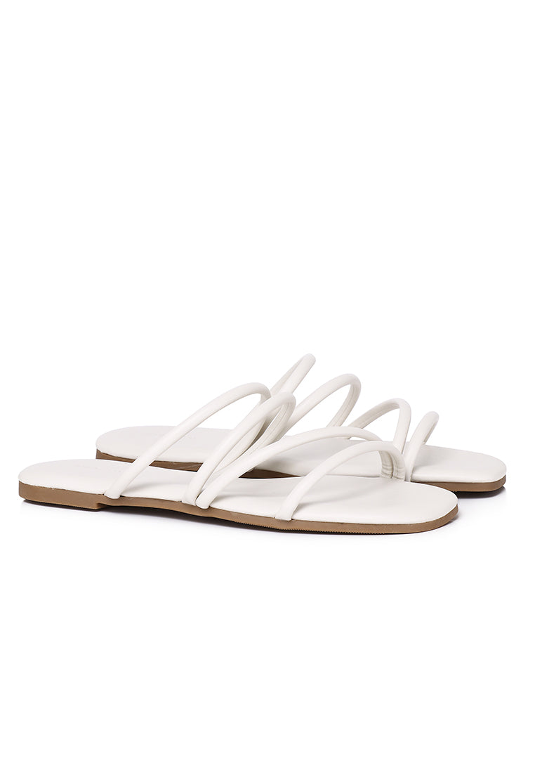 Delima Strappy Sandals (White)