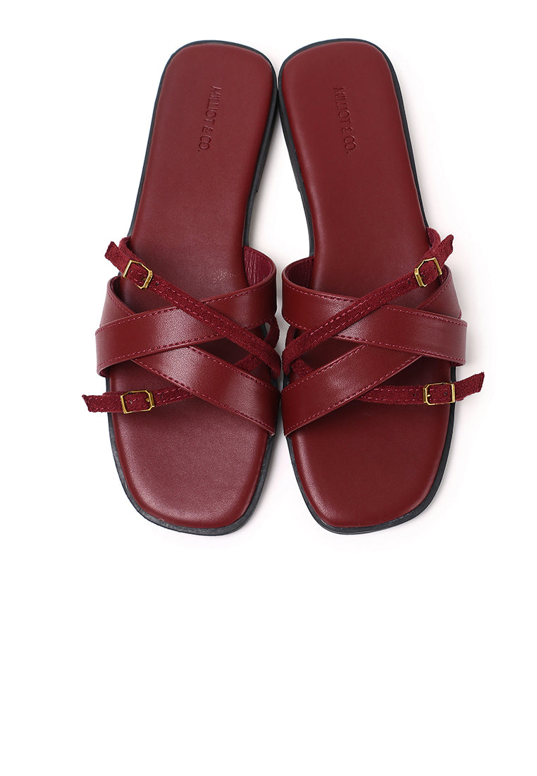 Ari Straps Sandals (Maroon)