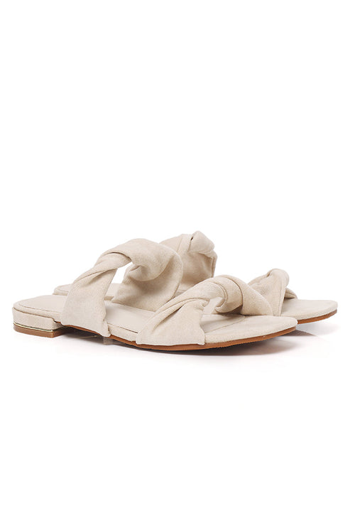Adelaide Soft Suede Sandals (Beige)