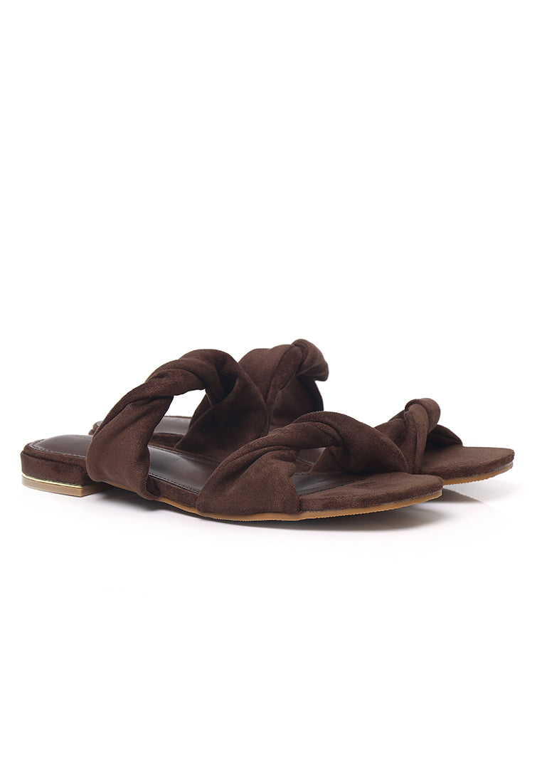 Adelaide Soft Suede Sandals (Espresso)