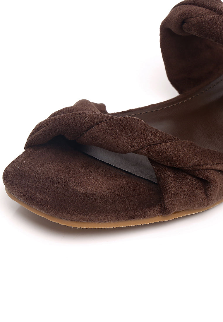 Adelaide Soft Suede Sandals (Espresso)