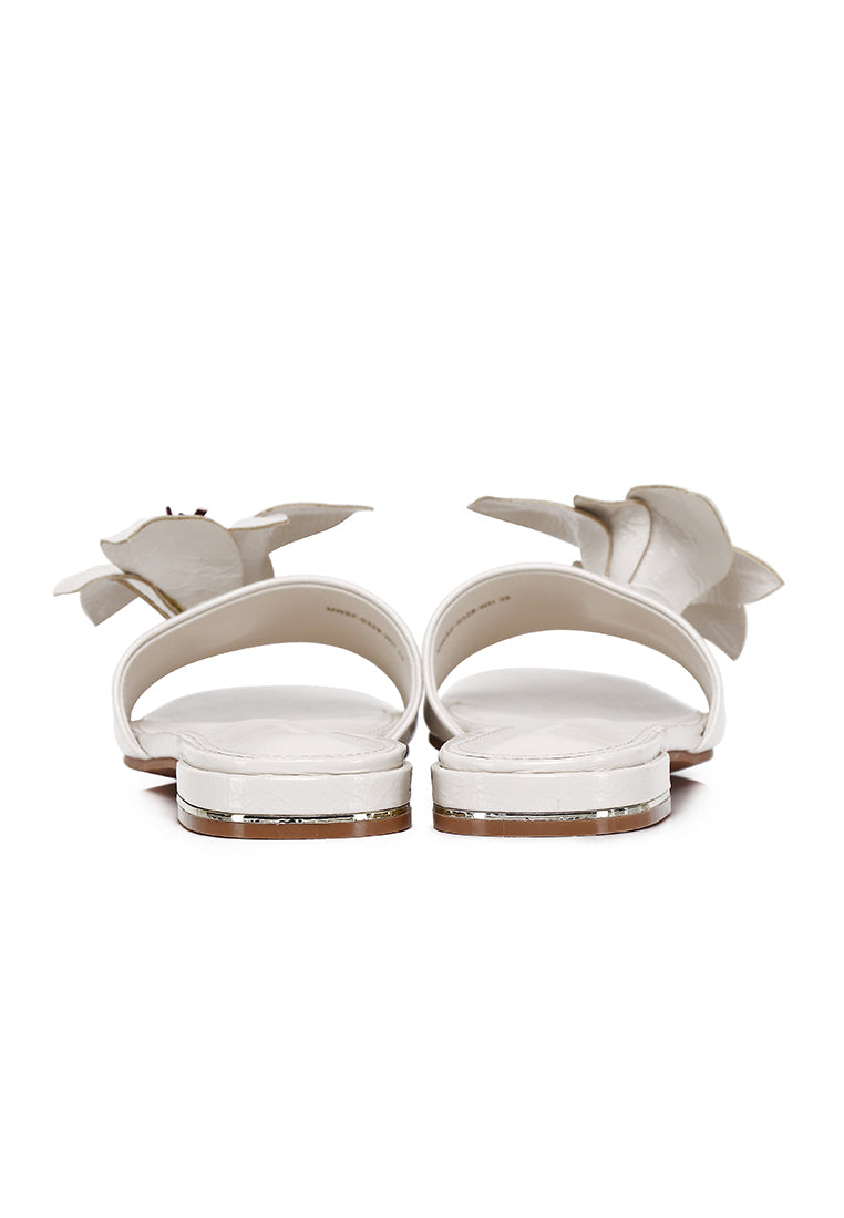 Rowan Floral Sandals (White)