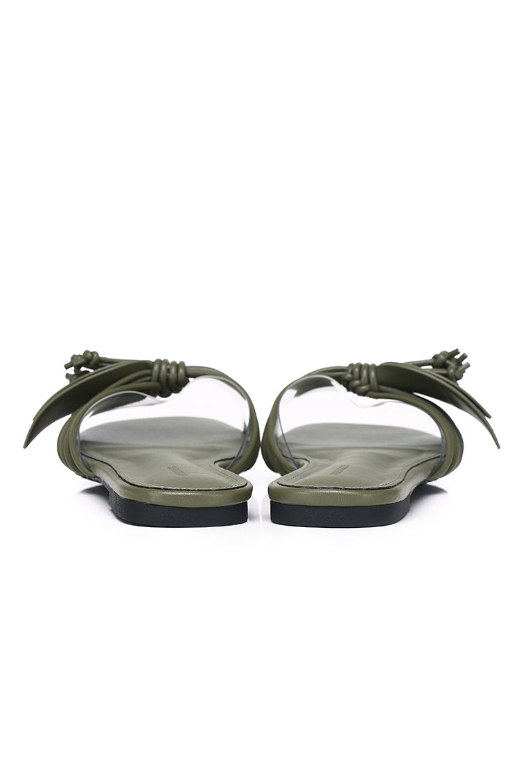 Albie Leaf Sandals (Dark Green)