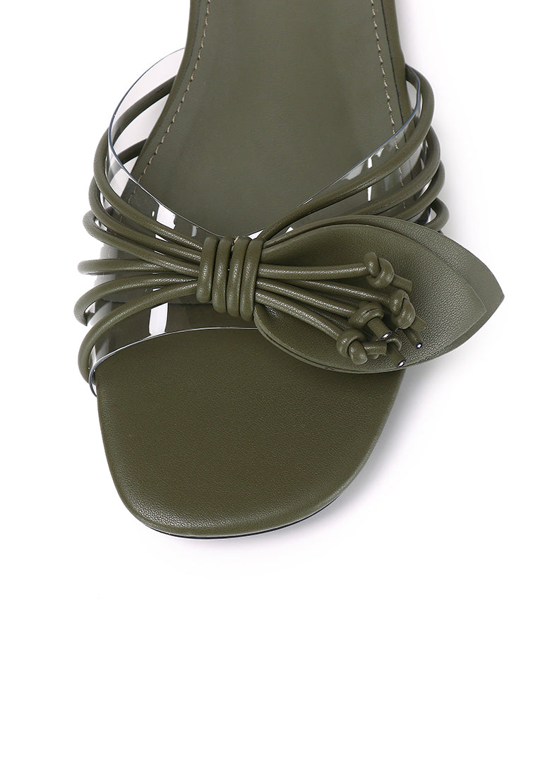 Albie Leaf Sandals (Dark Green)