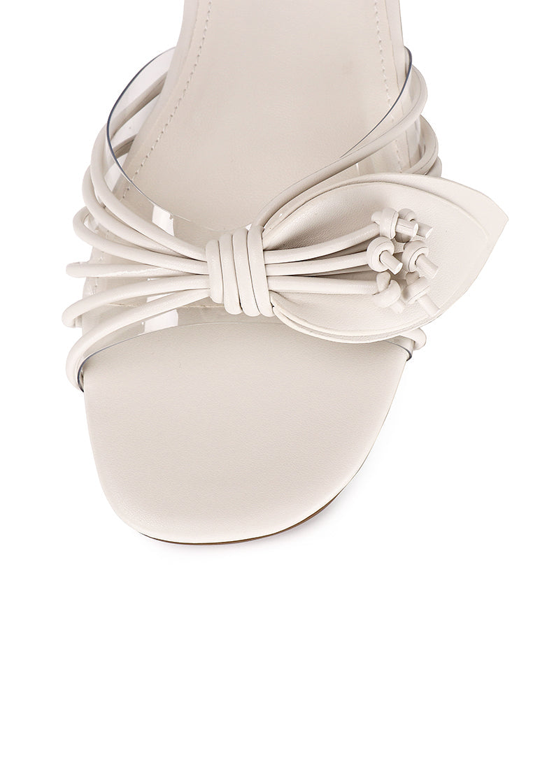 Albie Leaf Sandals (White)