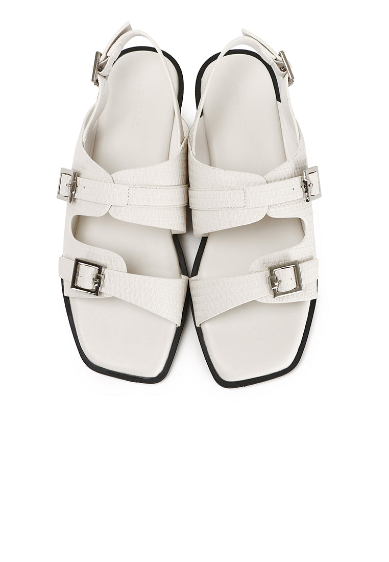 Amari Buckle Sandals (Off White)