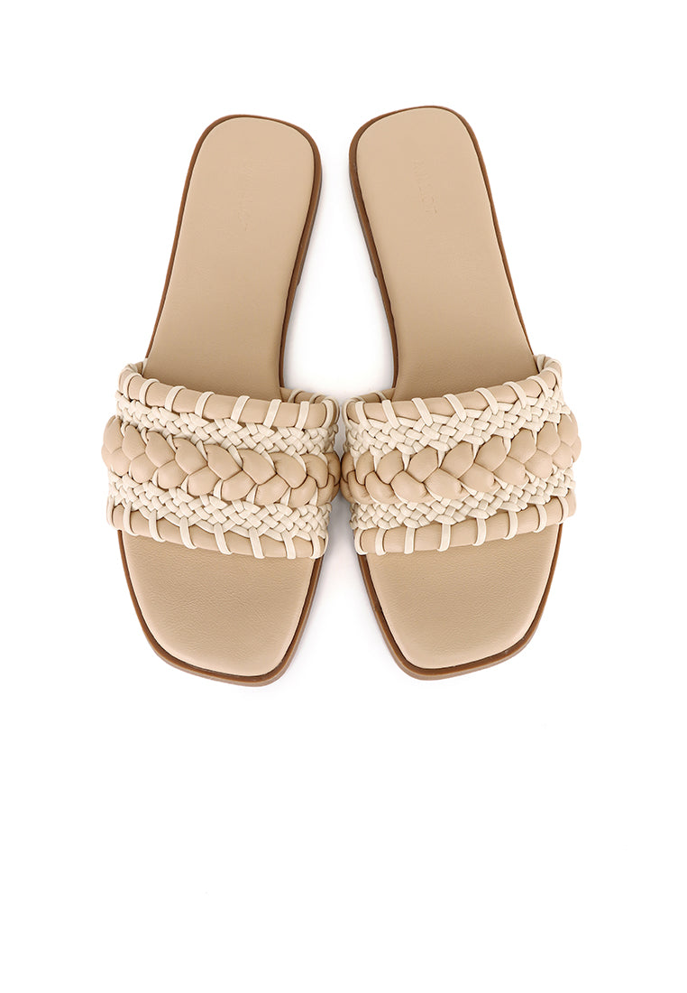 Reya Braided Sandals (Camel)