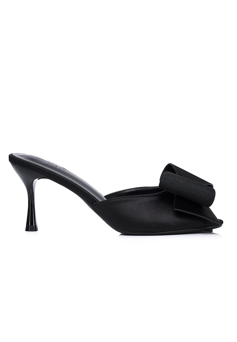 Leilani Heels With Bow (Black)