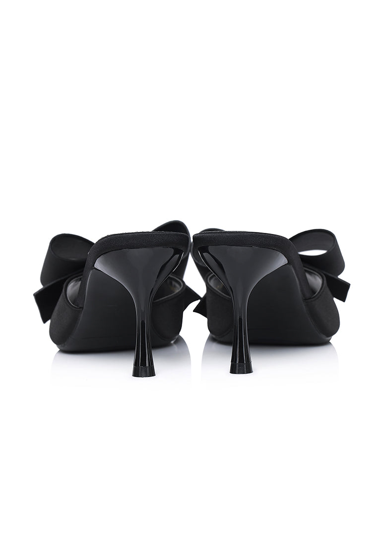 Leilani Heels With Bow (Black)