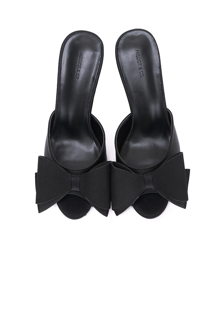 Leilani Heels With Bow (Black)