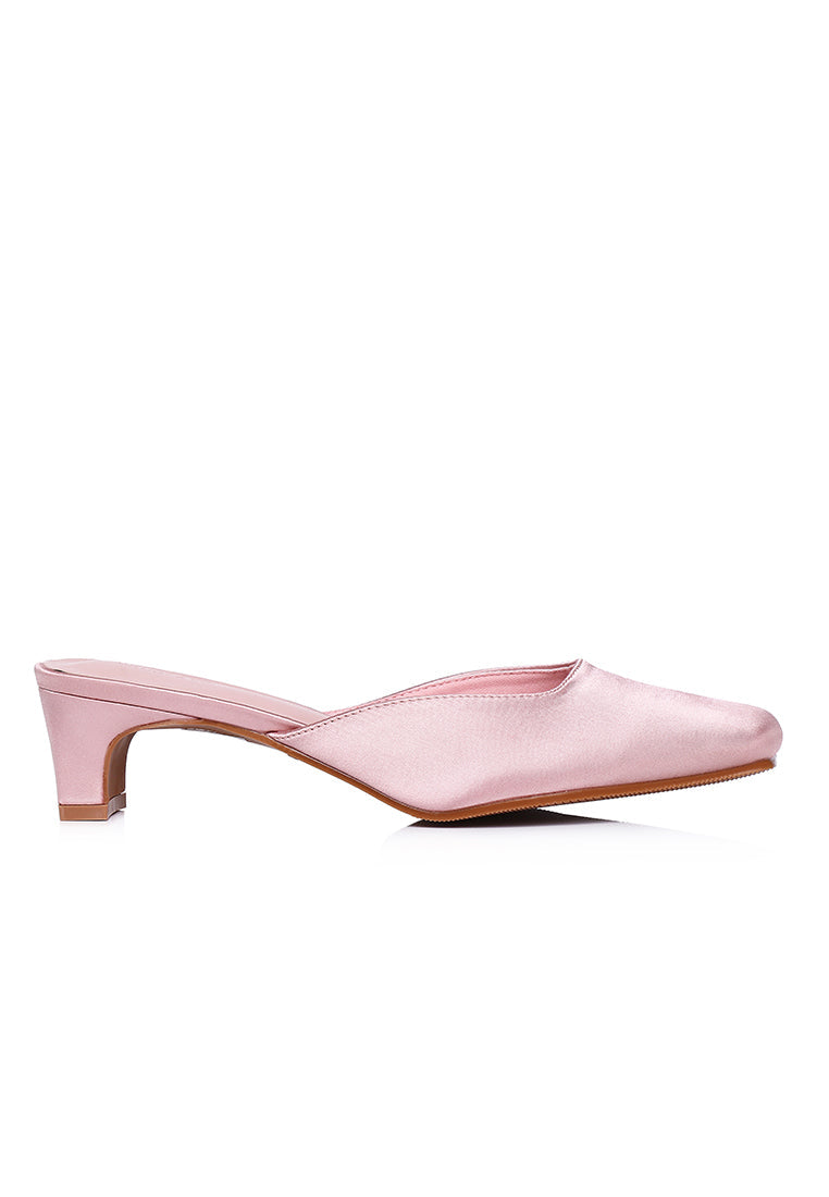 Seniya Square Toe Heels (Pink)