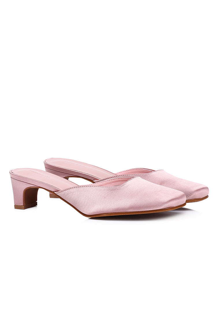 Seniya Square Toe Heels (Pink)