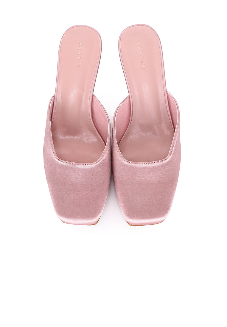 Seniya Square Toe Heels (Pink)