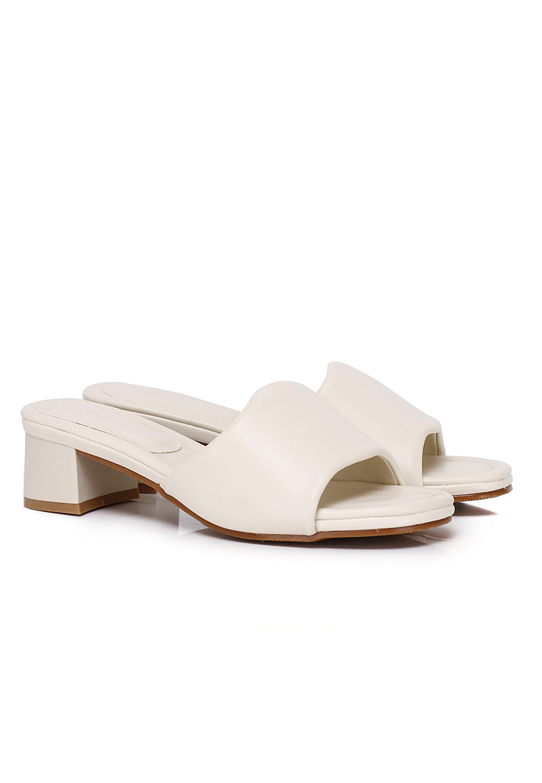 Sofia Comfy Slip On Heels (Almond)