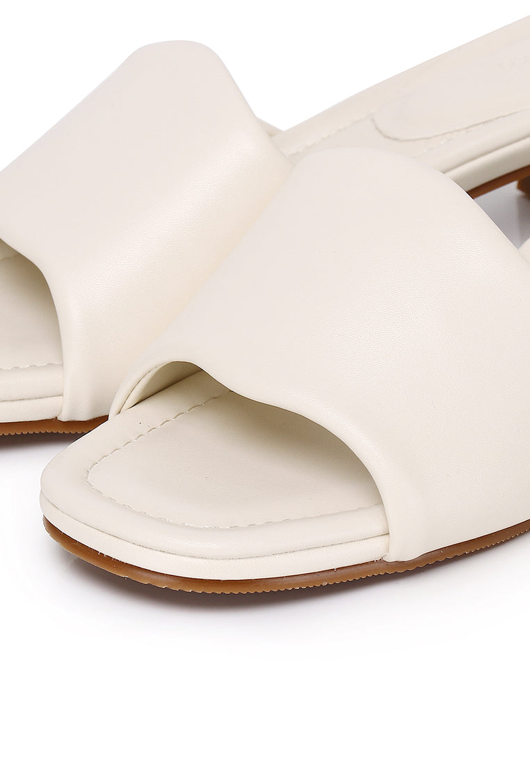 Sofia Comfy Slip On Heels (Almond)