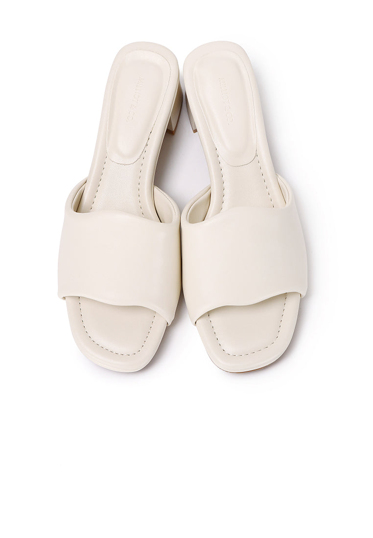 Sofia Comfy Slip On Heels (Almond)