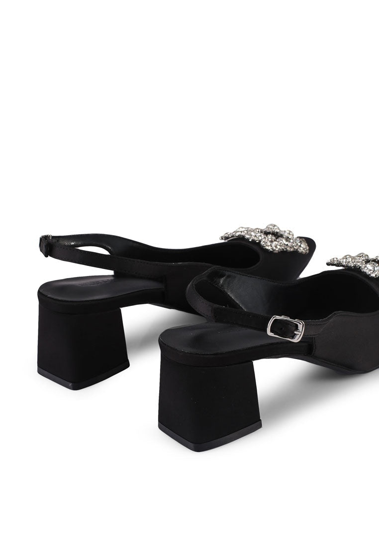 Doretta Pointed Toe Heels (Black)