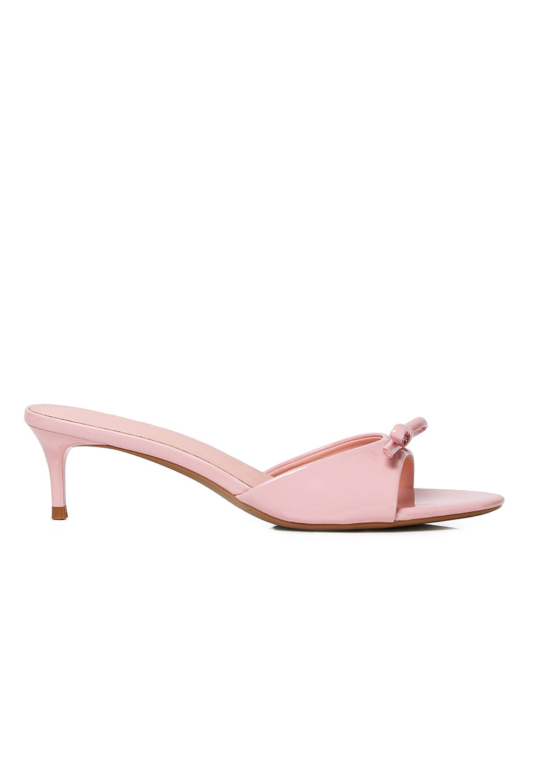 Anika Slip On Kitten Heels (Pink)