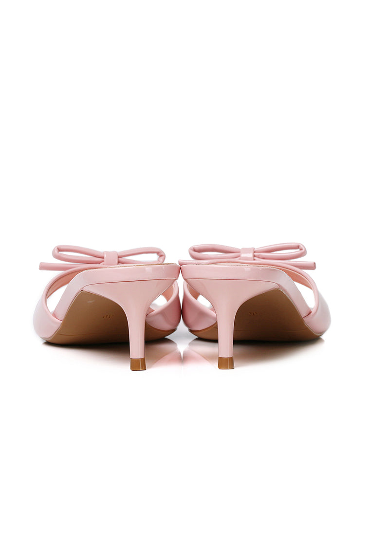 Anika Slip On Kitten Heels (Pink)
