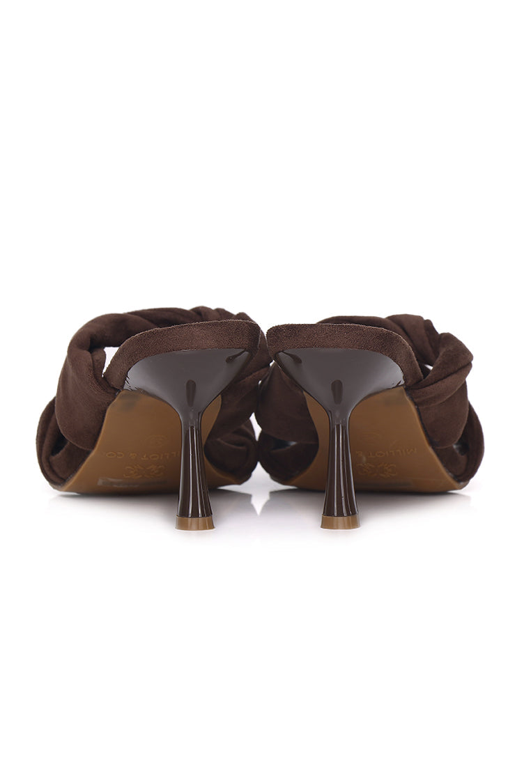 Camille Soft Suede Heels (Espresso)